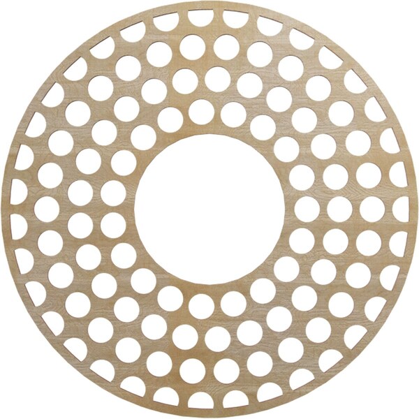 Ekena Millwork Fink Wood Fretwork Pierced Ceiling Medallion, Hickory, 24"OD x 8 3/4"ID x 1/4"T CMWP24X24X0250FFHI - main